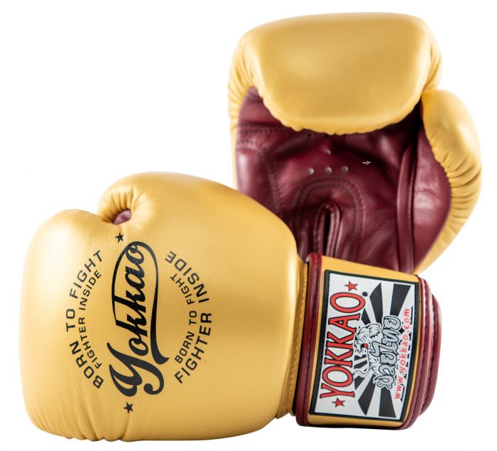 Yokkao "Vintage Gold" Boxing Gloves (End of production) - Image 2